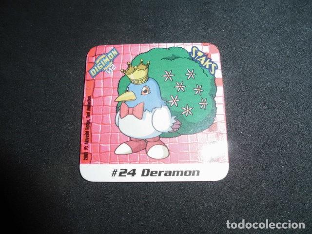 Coleccionismo: STAKS DIGIMON DIGITAL MONSTERS 02 - N&ordm; 24 - DERAMON - PANINI 2001- MUY BUEN ESTADO.