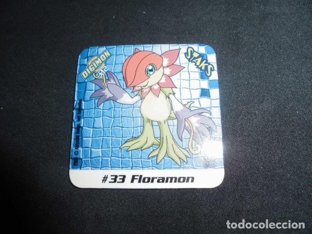 Coleccionismo: STAKS DIGIMON DIGITAL MONSTERS 02 - N&ordm; 33 - FLORAMON - PANINI 2001- MUY BUEN ESTADO.