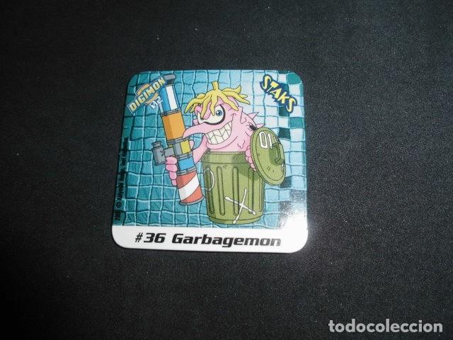 Coleccionismo: STAKS DIGIMON DIGITAL MONSTERS 02 - N&ordm; 36 - GARBAGEMON - PANINI 2001- MUY BUEN ESTADO.