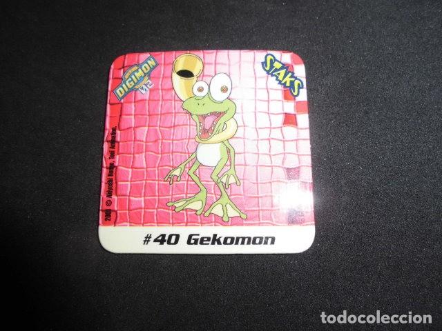 Coleccionismo: STAKS DIGIMON DIGITAL MONSTERS 02 - N&ordm; 40 - GEKOMON - PANINI 2001- MUY BUEN ESTADO.
