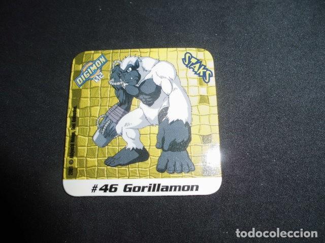 Coleccionismo: STAKS DIGIMON DIGITAL MONSTERS 02 - N&ordm; 46 - GORILLAMON - PANINI 2001- MUY BUEN ESTADO.