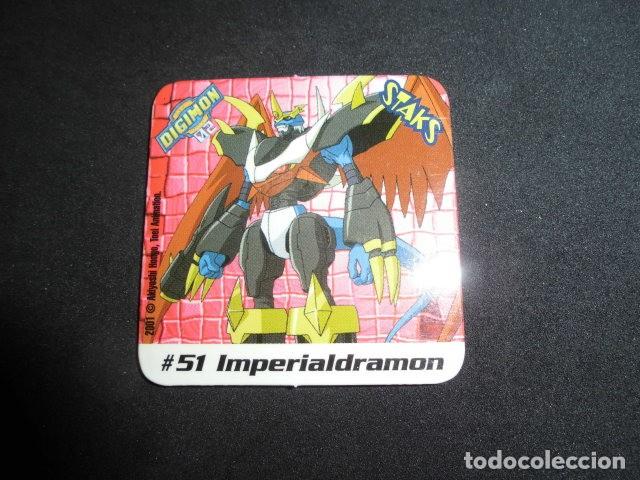 Coleccionismo: STAKS DIGIMON DIGITAL MONSTERS 02 - N&ordm; 51 - IMPERIALDRAMON - PANINI 2001- MUY BUEN ESTADO.