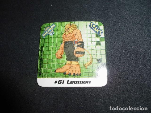 Coleccionismo: STAKS DIGIMON DIGITAL MONSTERS 02 - N&ordm; 61 - LEOMON - PANINI 2001- MUY BUEN ESTADO.
