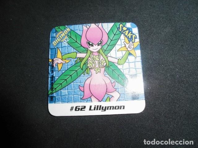 Coleccionismo: STAKS DIGIMON DIGITAL MONSTERS 02 - N&ordm; 62 - LILLYMON - PANINI 2001- MUY BUEN ESTADO.