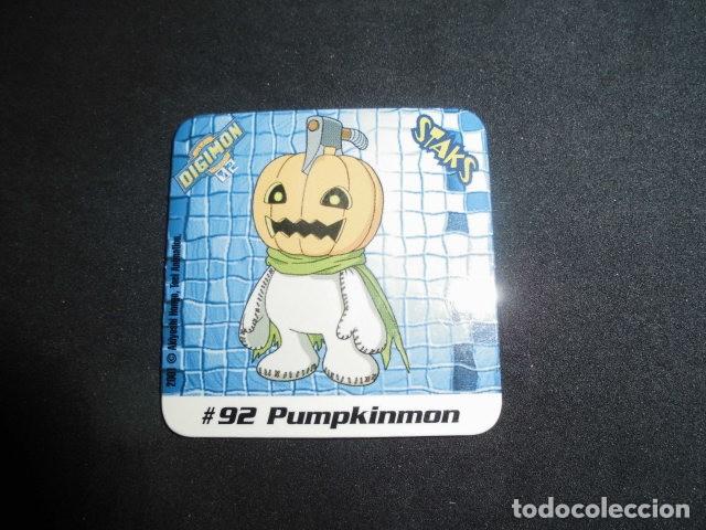 Coleccionismo: STAKS DIGIMON DIGITAL MONSTERS 02 - N&ordm; 92 - PUMPKINMON - PANINI 2001- MUY BUEN ESTADO.