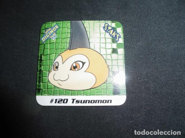Coleccionismo: STAKS DIGIMON DIGITAL MONSTERS 02 - N&ordm; 120 - TSUNOMON - PANINI 2001- MUY BUEN ESTADO.