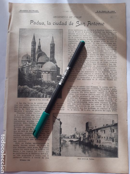Coleccionismo: PADUA, LACIUDAD DE SAN ANTONIO. RECUERDOS DE ITALIA / HORTICULTURA. 1909
