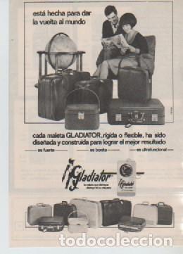 Coleccionismo: ANUNCIO PUBLICIDAD MALETAS GLADIATOR