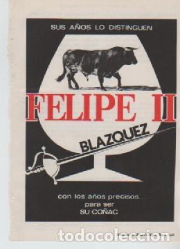 Coleccionismo: ANUNCIO PUBLICIDAD CO&Ntilde;AC FELIPE II