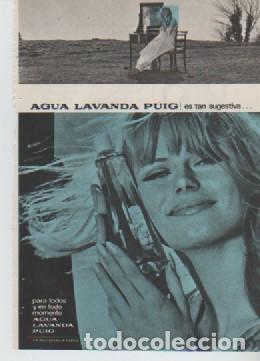 Coleccionismo: ANUNCIO PUBLICIDAD AGUA LAVANDA PUIG-LIMPIA PLATA LONG TERM