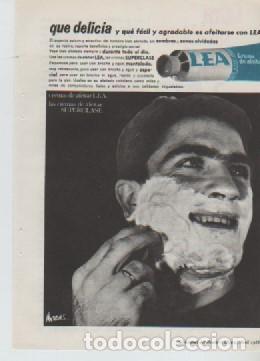 Coleccionismo: ANUNCIO PUBLICIDAD CREMA DE AFEITAR LEA-LIMPIA PLATA LONG TERM