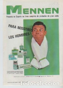 Coleccionismo: ANUNCIO PUBLICIDAD LOCION MENNEN-GINEBRA BOOTHS