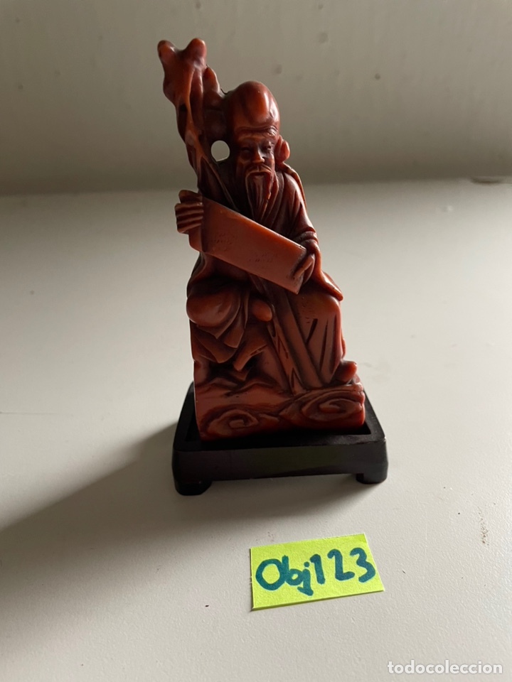 Coleccionismo: PEQUE&Ntilde;A FIGURA DE MONJE - Foto 1