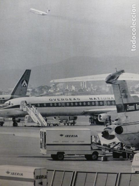 Collezionismo: PALMA DE MALLORCA AEROPUERTO DE SON SAN JUAN ANTIGUO HUECOGRABADO