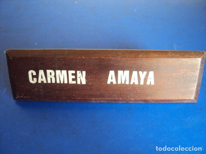 Coleccionismo: (PUB-210300)PLACA DE CARMEN AMAYA-MUSEO DE CERA DE BARCELONA