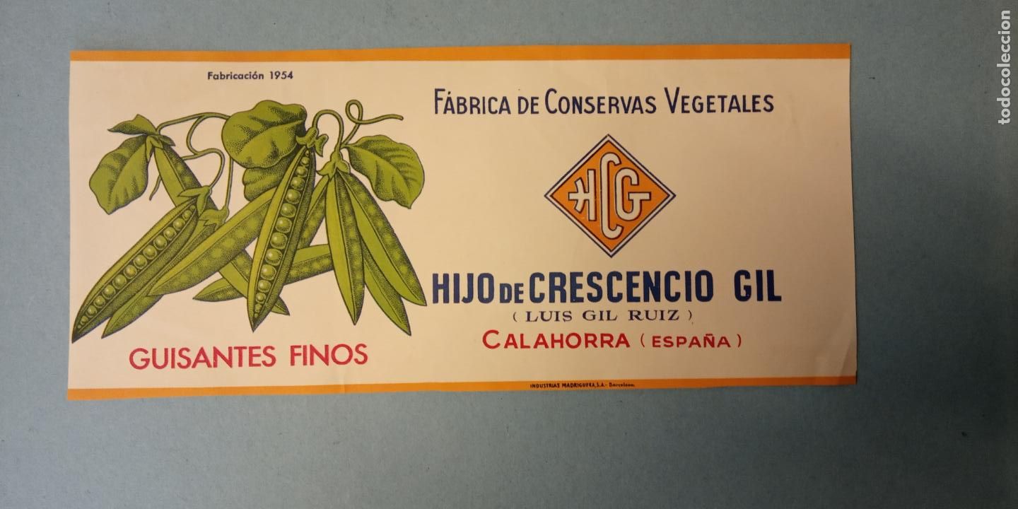 Collectionnisme: PROPAGANDA ANTIGUA MUY RARA. FABRICA DE CONSERVAS VEGETALES.