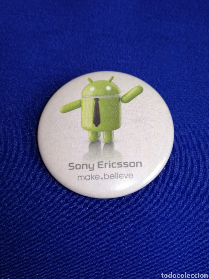 Coleccionismo: CHAPA SONY ERICSSON ANDROID DIFICIL DE CONSEGUIR - Foto 1