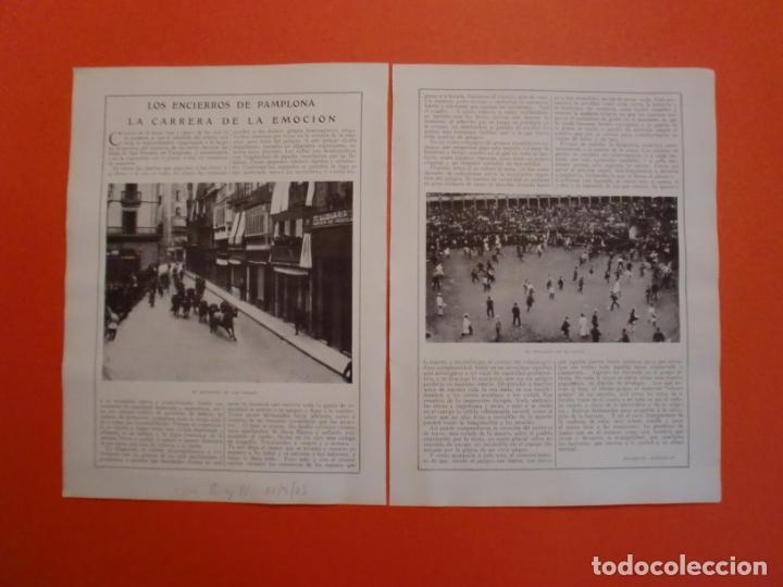 Colecionismo: LOS ENCIERROS DE PAMPLONA CALLE Y PLAZA - JAB&Oacute;N HENO DE PRAVIA - 22/7/1923