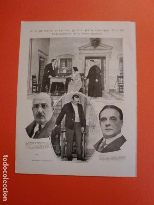 Collezionismo: ENRIQUE BORRAS TEATRO ESPA&Ntilde;OL EMBRUJAMIENTO - JULIO ROMERO VISTO POR ARISTO TELLEZ - 27/4/19231923