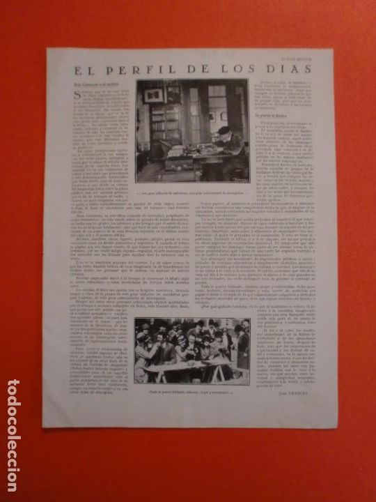 Collecting paper: RUIZ CONTRERAS O EL ESCRITOR DE JOSE FRANCES - XI CONGRESO INT. DE FERROCARRILES - 9/5/1930