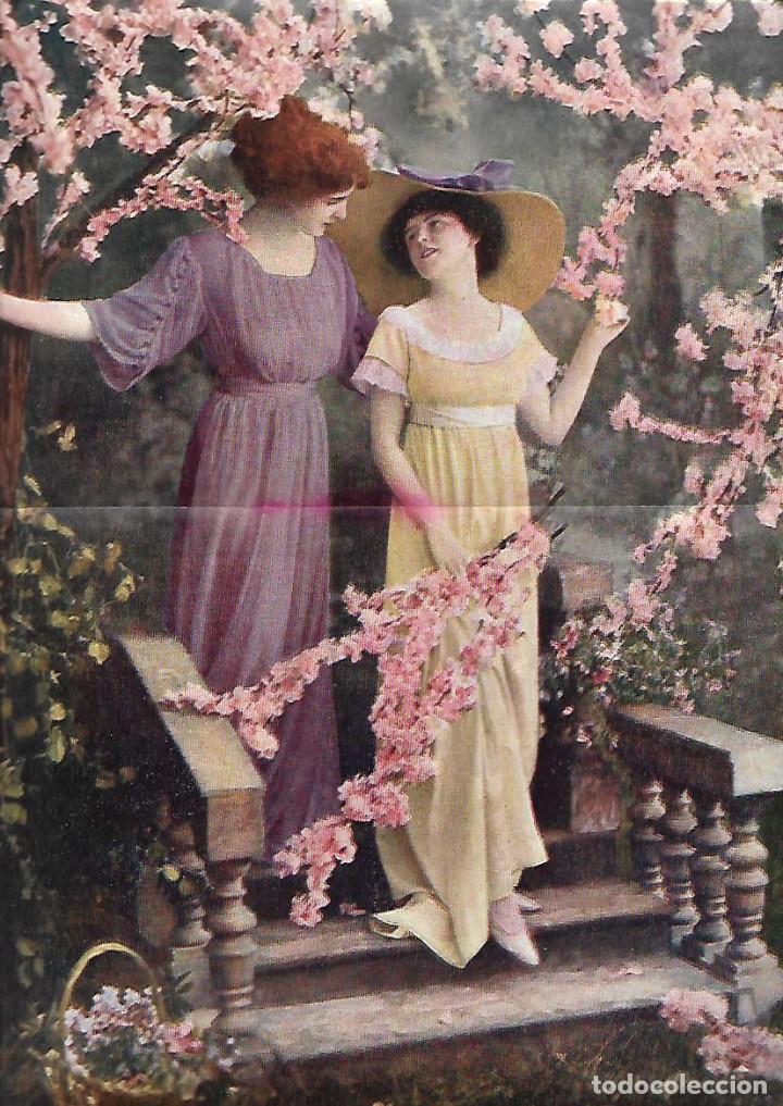 Coleccionismo: A&Ntilde;O 1913 RECORTE PRENSA PAGINA ARTISTICA ENTRE FLORES DE ALMENDRO DIBUJO PINTURA FOTOGRAFIA