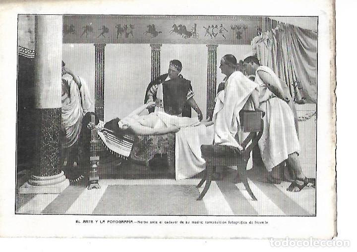 Collezionismo: A&Ntilde;O 1913 ARTE Y FOTOGRAFIA NERON ANTE EL CADAVER DE SU MADRE COMPOSICION FOTOGRAFICA DE NOVELLA