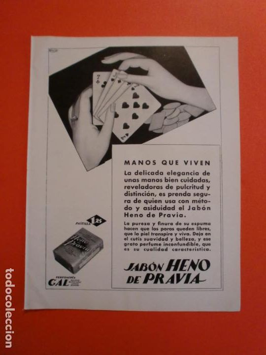 Colecionismo: JAB&Oacute;N HENO DE PRAVIA DE GAL - 9/5/1930
