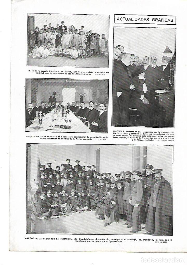Collectionnisme: A&Ntilde;O 1913 RECORTE PRENSA NI&Ntilde;OS ALUMNOS ESCUELA IRALABARRI BILBAO FONDOS HUERFANOS BULGAROS