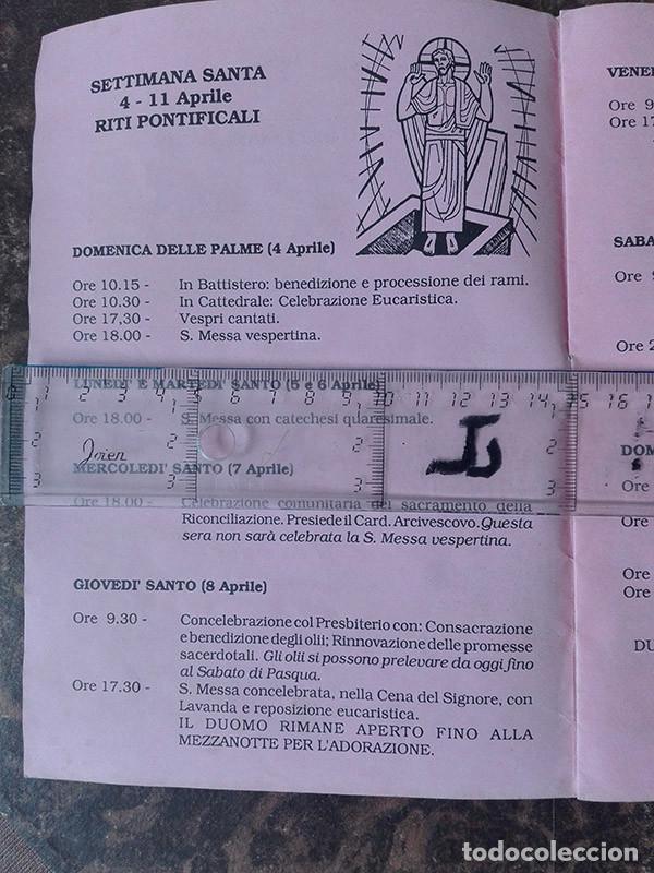 Coleccionismo: Programa de Semana Santa. Florencia (Italia), 1993. - Foto 2