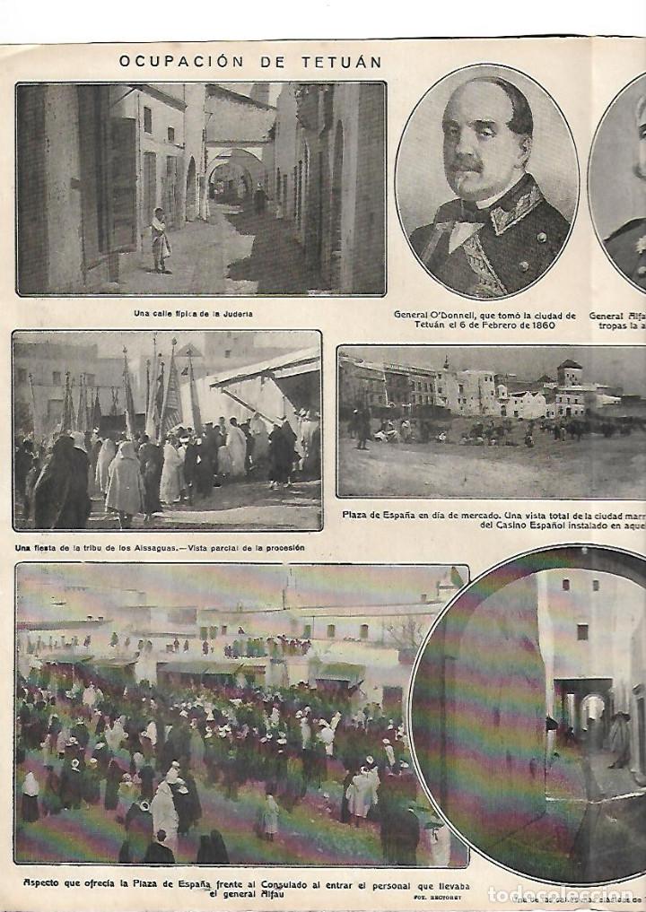 Collectionnisme: A&Ntilde;O 1913 RECORTE PRENSA GUERRA OCUPACION DE TETUAN POR TROPAS ESPA&Ntilde;OLAS GENERAL ALFAU