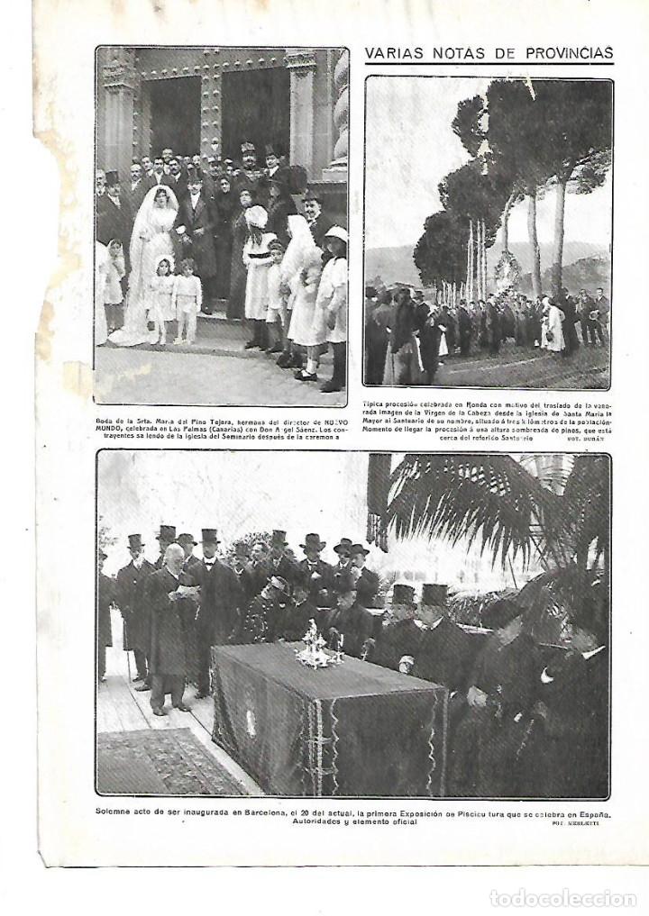 Collezionismo: A&Ntilde;O 1912 RECORTE PRENSA RONDA PROCESION TRASLADO VIRGEN DE LA CABEZA IGLESIA STA MARIA AL SANTUARIO