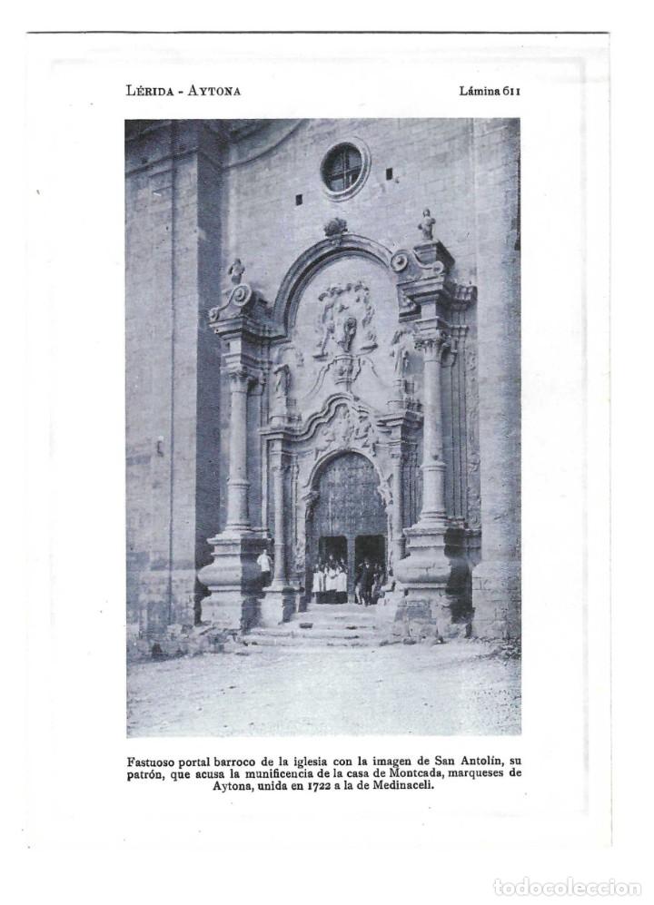Coleccionismo: L&Aacute;MINA FOTOGR&Aacute;FICA- AYTONA.- PORTAL BARROCO. IGLESIA SAN ANTOL&Iacute;N. L&Eacute;RIDA- A&Ntilde;OS 20