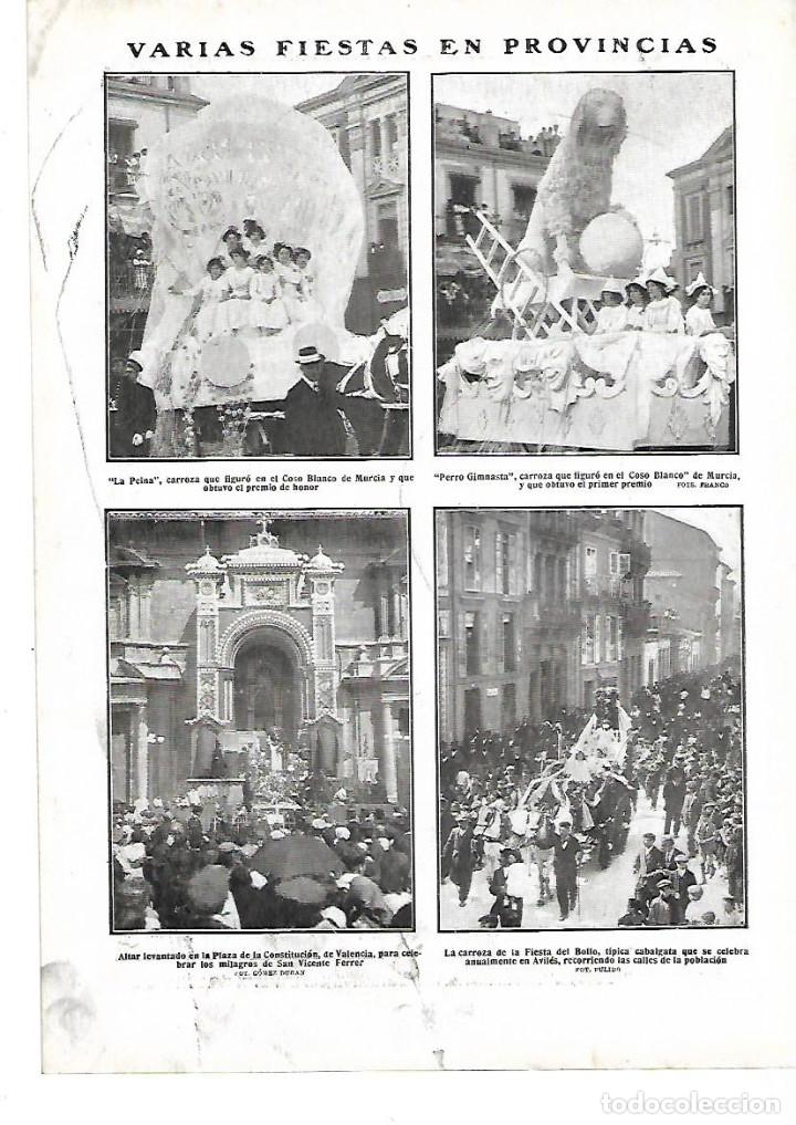 Coleccionismo: A&Ntilde;O 1912 RECORTE PRENSA AVILES CARROZA DE LA FIESTA DEL BOLLO CABALGATA ANUAL