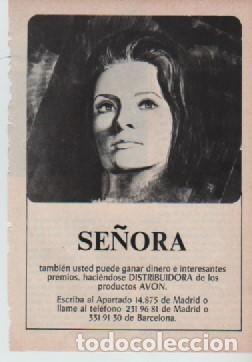 Coleccionismo: ANUNCIO PUBLICIDAD COSMETICOS AVON