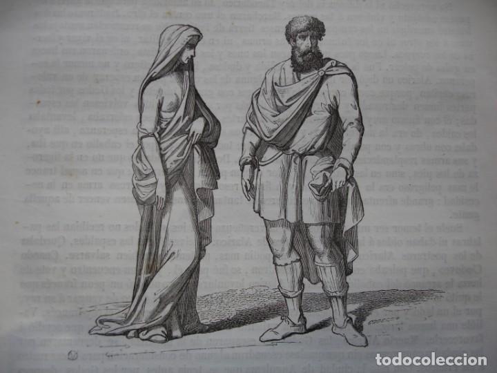 Coleccionismo: GODOS DE LA PLEBE.GRABADO DEL A&Ntilde;O 1848 - Foto 1