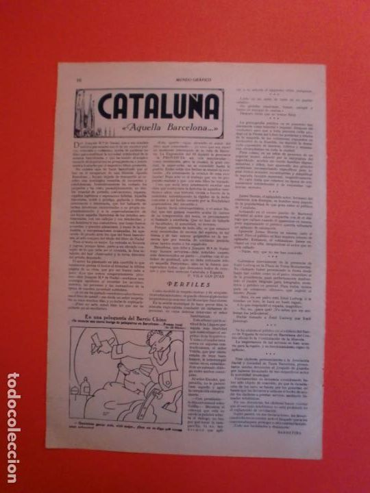 Sammelleidenschaft Papier: AQUELLA CATALU&Ntilde;A LIBRO DE JOAQUIN M&ordf; DE NADAL - PERFILES POR BARRETINA - 31/5/1933