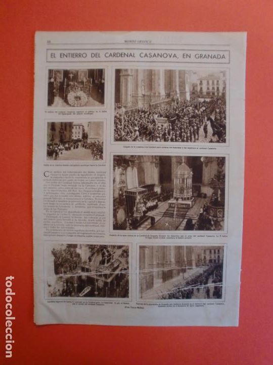 Coleccionismo: ENTIERRO DEL CARDENAL CASANOVA EN LA CATEDRAL DE GRANADA - TROPAS FRANCESA INDOCHINA - 5/11/1930