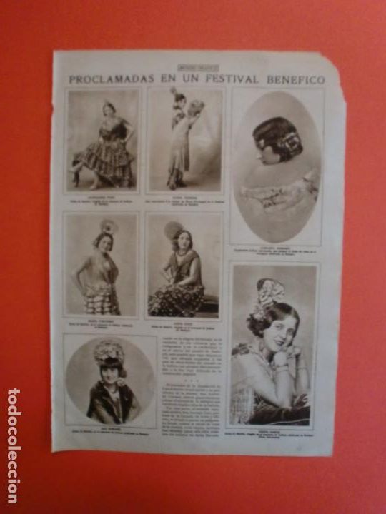 Collezionismo: REINAS PROCLAMADAS EN EL FESTIVAL BENEFICO DE BADAJOZ - WEYLER EN MADRID - 1/10/1930