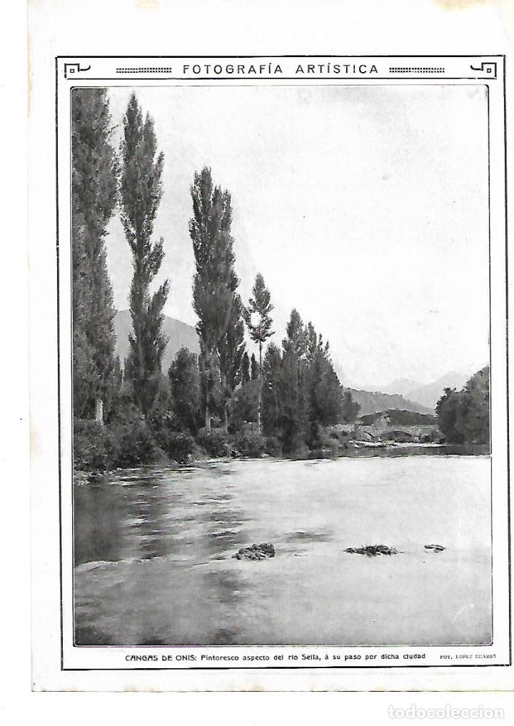 Coleccionismo: A&Ntilde;O 1913 RECORTE PRENSA CANGAS DE ONIS FOTOGRAFIA ARTISTICA RIO SELLA FOTO LOPEZ BEAUBE