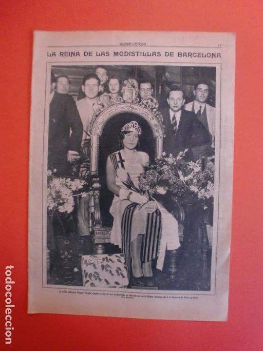 Coleccionismo: REINA DE LAS MODISTILLAS DE BARCELONA - HOMBRE MOSCA PORTUGUES EN BARCELONA - 17/12/1930