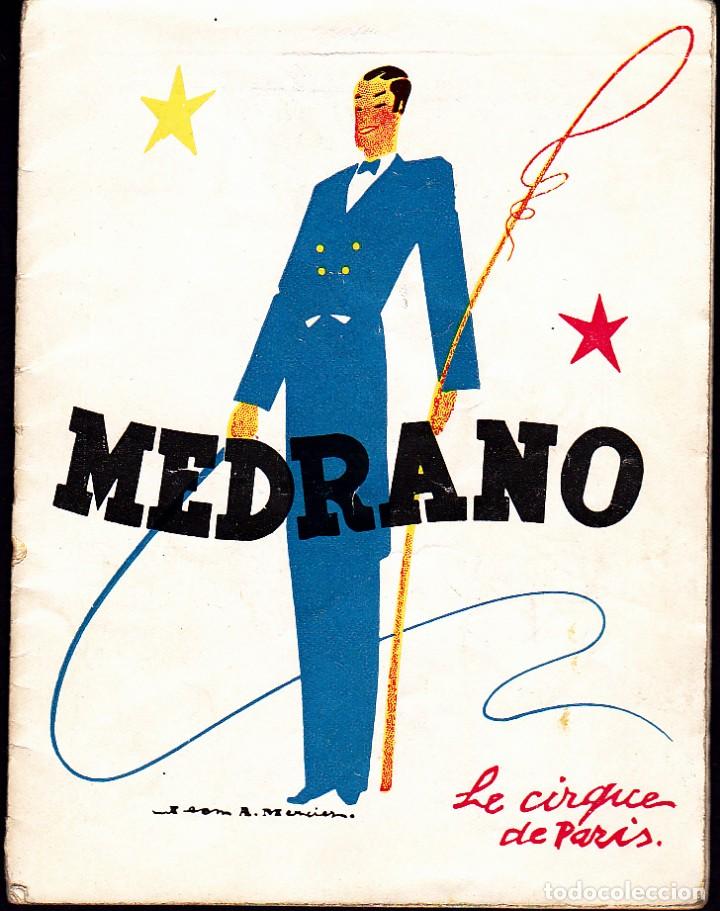 Coleccionismo: PROGRAMA LE CIRQUE DE PARIS MEDRANO 1950 - Foto 1