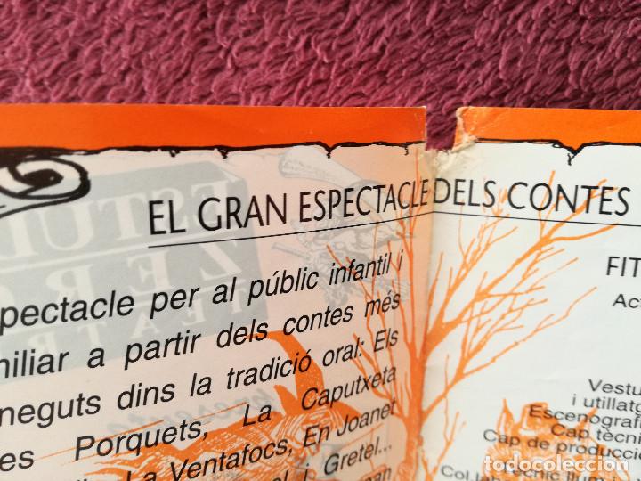 Coleccionismo: ESTUDI ZERO EL GRAN ESPECTACLE DELS CONTES CLASSICS - CAFE TEATRE SANS - Foto 4