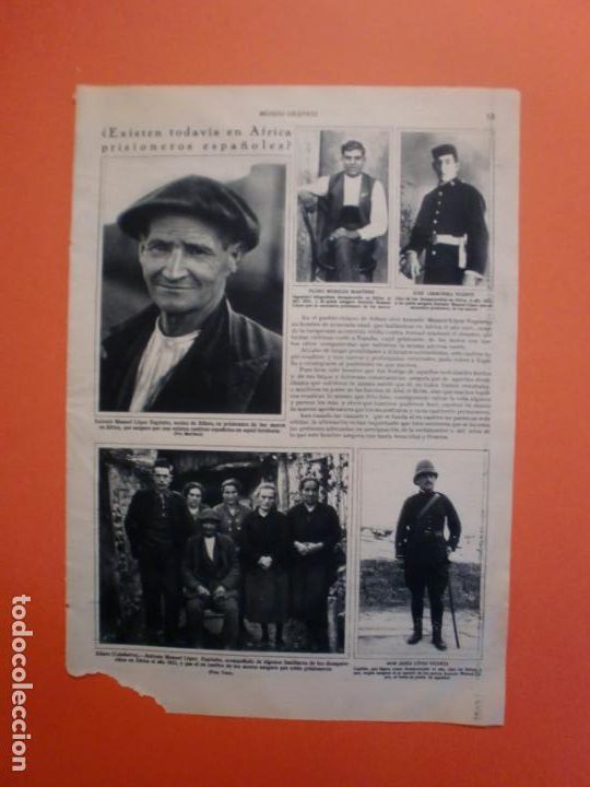 Sammelleidenschaft Papier: &iquest;EXISTEN TODAVIA EN AFRICA PRISIONEROS ESPA&Ntilde;OLES? ALFARO - 15/2/1933