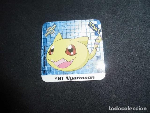 Coleccionismo: STAKS DIGIMON DIGITAL MONSTERS 02 - N&ordm; 81 - NYAROMON - PANINI 2001- MUY BUEN ESTADO.