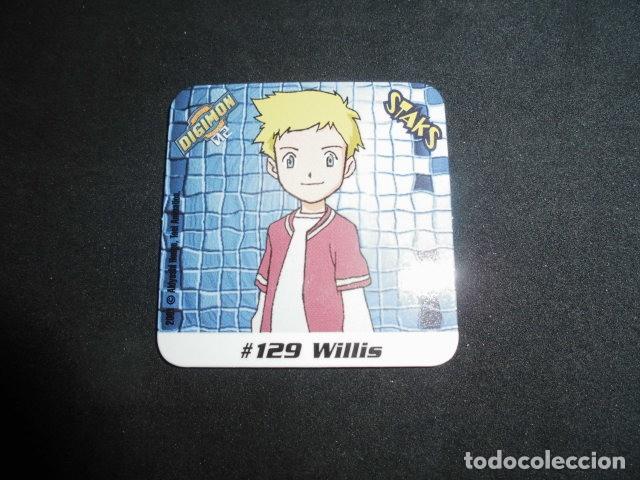 Coleccionismo: STAKS DIGIMON DIGITAL MONSTERS 02 - N&ordm; 129 - WILLIS - PANINI 2001- MUY BUEN ESTADO.