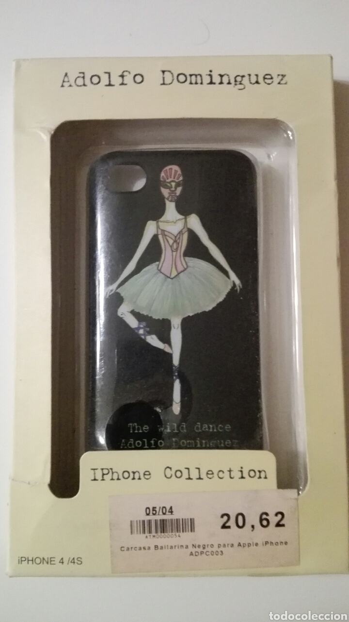 Coleccionismo: Carcasa nueva para iPHONE 4/4S. Adolfo Dom&iacute;nguez. Bailarina, fondo negro