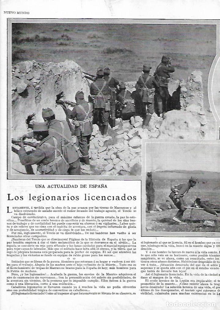 Coleccionismo: A&Ntilde;O 1929 RECORTE PRENSA LOS LEGIONARIOS LICENCIADOS LEGION EJERCITO