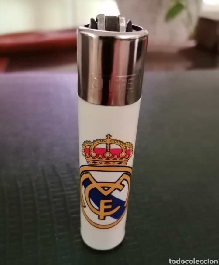 Coleccionismo: Mechero Clipper Real Madrid Escudo grande.
