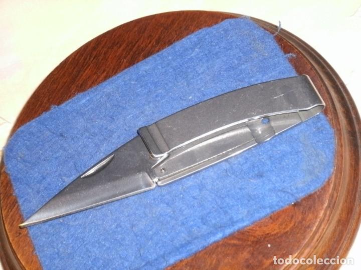 Coleccionismo: NAVAJA BILLETERO O CINTURA DE ACERO INOX.