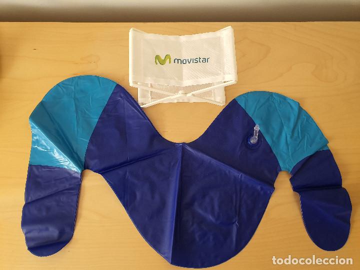 Coleccionismo: pack de playa movistar: Flotador y apoya cabeza. Nuevos.